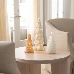 Silver LED Antique Christmas Tree — 13" -THE HOLIDAY SHOP 13