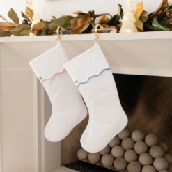 Scallop Christmas Stocking 12 Scallop Christmas Stocking -THE HOLIDAY SHOP 16