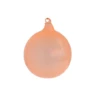 Large Coral Glass Bubble Gum Ornament - Set Of 3