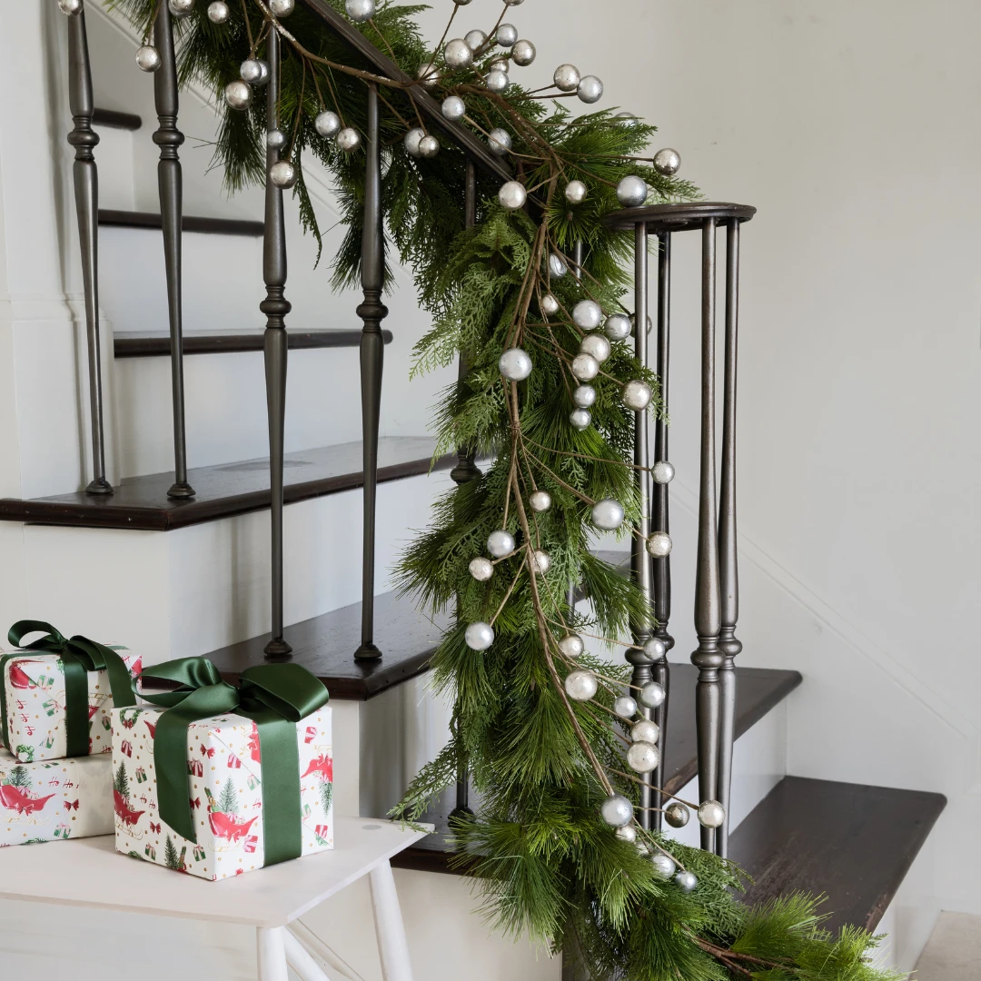 Metallic Ball Garland 48" 3 Metallic Ball Garland 48" - Image 3