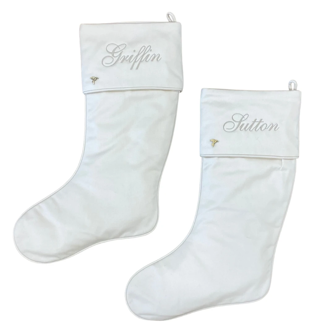 Ivory Christmas Stocking 15 Ivory Christmas Stocking - Image 15