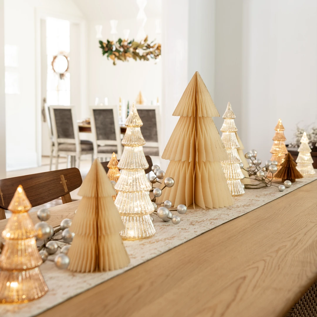 Ivory Paper Christmas Tree—18" 4 Ivory Paper Christmas Tree—18" - Image 4