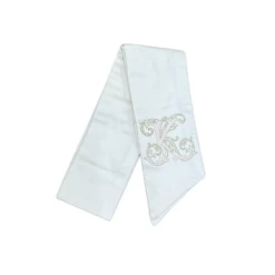 Ivory Monogrammed Wreath Sash -THE HOLIDAY SHOP 3 7731d672 9afe 48ce 9c38 4dddd84c811f