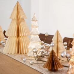 Ivory Paper Christmas Tree — 9" -THE HOLIDAY SHOP 4 316920f7 252d 46e7 a596 9fafc36d0df7