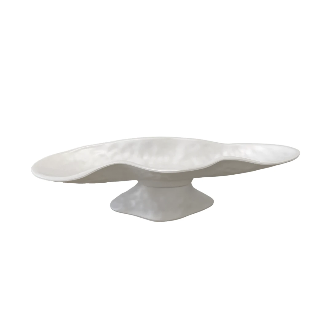 Nube Small Oval Pedestal Cracker Tray 1 Nube Small Oval Pedestal Cracker Tray