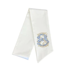 Ivory Monogrammed Wreath Sash -THE HOLIDAY SHOP 5 a7f2cb54 b515 419e 8084 439b5d3aaf65