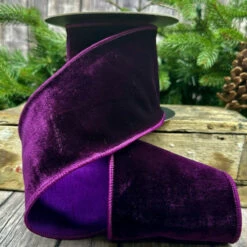 Purple Velvet Ribbon 2.5"