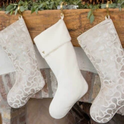 Alpaca Christmas Stocking -THE HOLIDAY SHOP Alpaca Christmas Stocking with Velvet Christmas Stockings