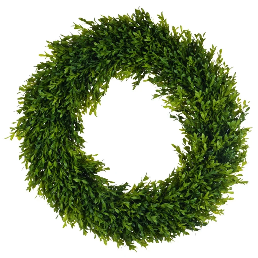 Round Boxwood Wreath 24" 1 Round Boxwood Wreath 24"