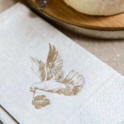 Hand Towels With Gold Dove