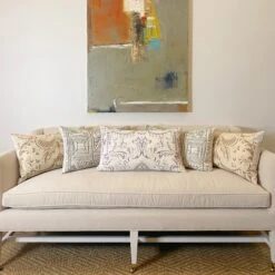 Fortuny Mayan Pillow In Black, White And Tan -THE HOLIDAY SHOP F5F149CA 9838 4584 BFCF 831EC820AC9F