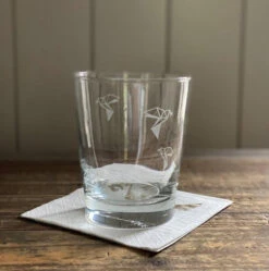 Fig And Dove Hi Ball Glass 14 Fig And Dove Hi Ball Glass -THE HOLIDAY SHOP FDbarglass