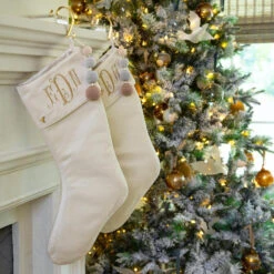 Ivory Christmas Stocking 18 Ivory Christmas Stocking -THE HOLIDAY SHOP Fig and Dove2020 1445