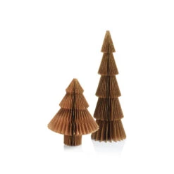 Gold Paper Christmas Tree — 5"