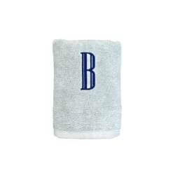 Dove Gray Cotton Bath And Hand Towels 9 Dove Gray Cotton Bath And Hand Towels -THE HOLIDAY SHOP GreytowelnavyB