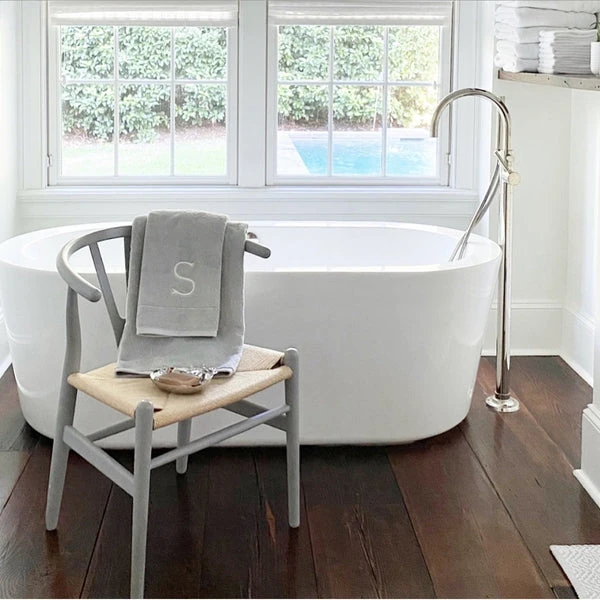 Dove Gray Cotton Bath And Hand Towels 4 Dove Gray Cotton Bath And Hand Towels - Image 4