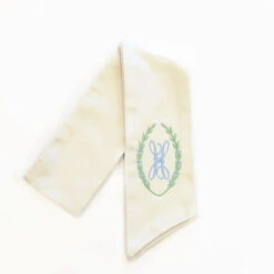 Monogrammed Laurel Wreath Sash -THE HOLIDAY SHOP IMG 0935