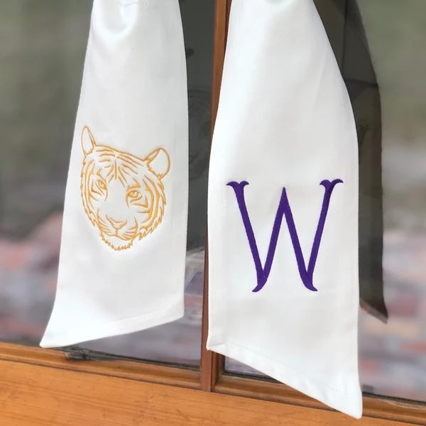 Monogrammed Team Spirit Wreath Sash 1 Monogrammed Team Spirit Wreath Sash