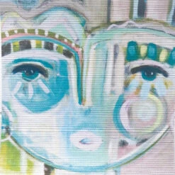 Penny For Your Thoughts Chica - Mini Grasscloth Print