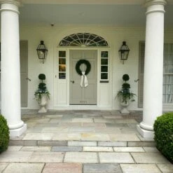 Round Boxwood Wreath 24" 13 Round Boxwood Wreath 24" -THE HOLIDAY SHOP IMG 5879