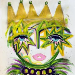 Mardi Gras Chica Art Print
