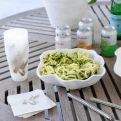 Nube Melamine Serving Bowls 15 Nube Melamine Serving Bowls -THE HOLIDAY SHOP Medium Bowl on Table