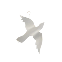 Acrylic Dove -THE HOLIDAY SHOP Medium Dove Ornament Style C copy