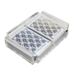 Acrylic Playing Card Deck -THE HOLIDAY SHOP Metallic Cards 1