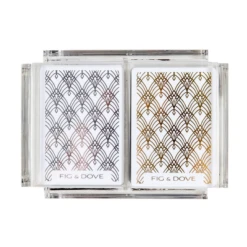 Acrylic Playing Card Deck -THE HOLIDAY SHOP Metallic Cards 2