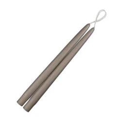 Dripless Taper Candles -THE HOLIDAY SHOP Paris Gray Taper Candles