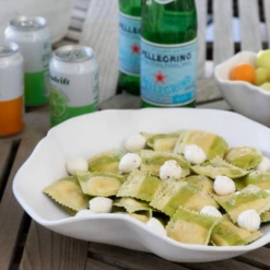 Nube Melamine Chip And Dip Set -THE HOLIDAY SHOP Platter with Fresh Pasta