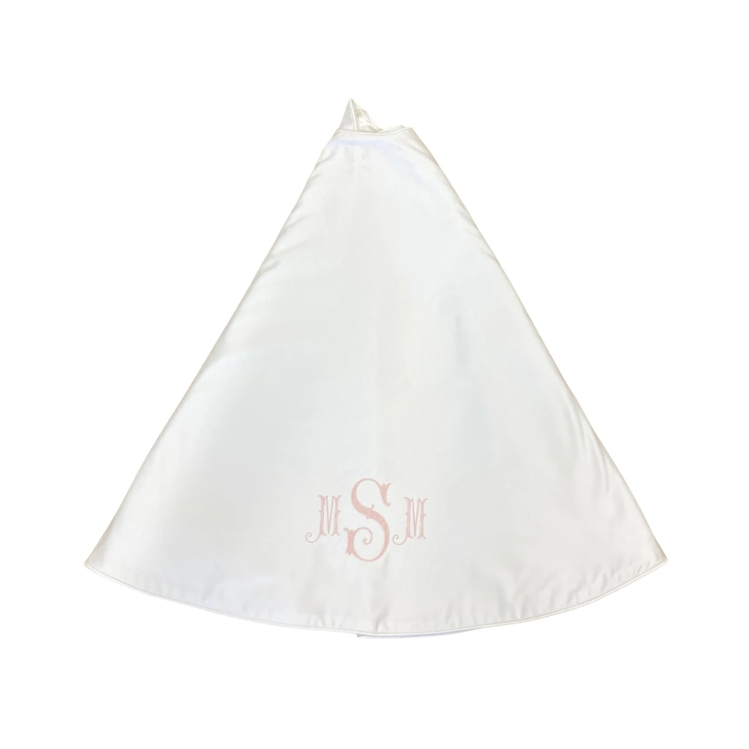 Ivory Velvet Tree Skirt 2 Ivory Velvet Tree Skirt - Image 2