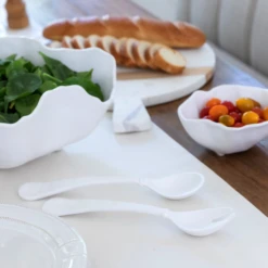 Nube Salad Servers 7 Nube Salad Servers -THE HOLIDAY SHOP Salad Servers on Table