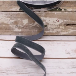 Peacock Blue Swiss Velvet Ribbon 1.5"