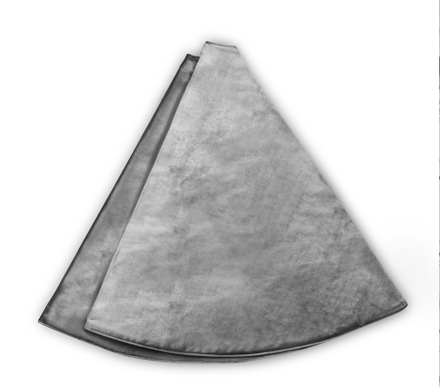 Slate Blue Velvet Tree Skirt 1 Slate Blue Velvet Tree Skirt