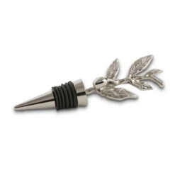 Olive Branch Stainless Steel Bottle Stopper