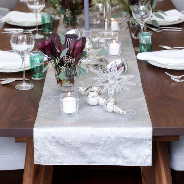 Gold & Silver Grain Reversible Table Runner 3 Gold & Silver Grain Reversible Table Runner - Image 3