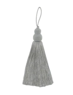 Decorative Tassels- Set Of 6 24 Decorative Tassels- Set Of 6 -THE HOLIDAY SHOP SilverTassel 37efa8a6 b5ab 4c6e a764 04b54b116579