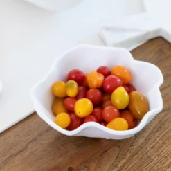 Nube Melamine Serving Bowls 17 Nube Melamine Serving Bowls -THE HOLIDAY SHOP Small Bowl with Heirloom Tomatos
