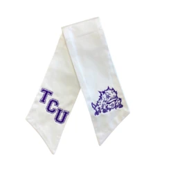 Monogrammed Team Spirit Wreath Sash 22 Monogrammed Team Spirit Wreath Sash -THE HOLIDAY SHOP TCU