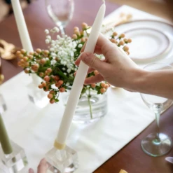 Dripless Taper Candles -THE HOLIDAY SHOP Taper candles with beeswax