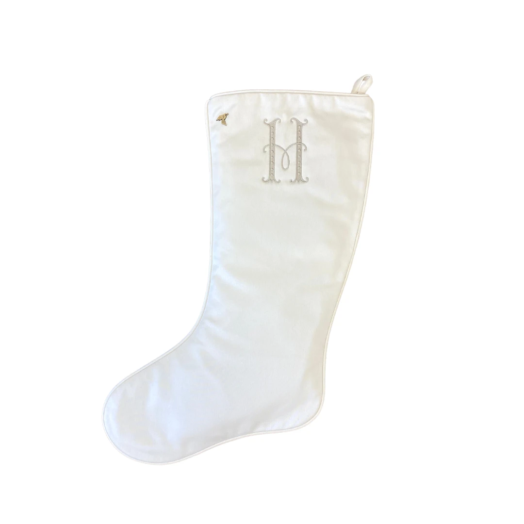 Ivory Christmas Stocking 8 Ivory Christmas Stocking - Image 8