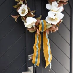 Thin Lush Velvet Ribbon - Blue/Green 9 Thin Lush Velvet Ribbon - Blue/Green -THE HOLIDAY SHOP arianneshome 05