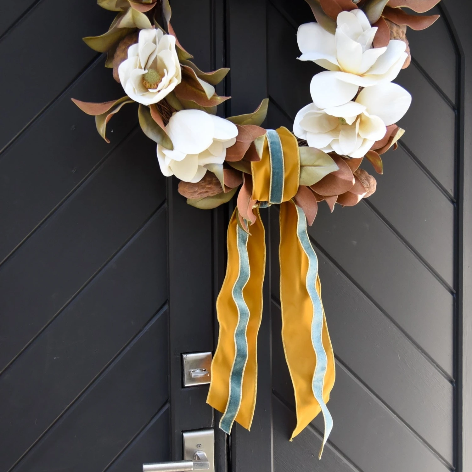 Thin Lush Velvet Ribbon - Blue/Green 5 Thin Lush Velvet Ribbon - Blue/Green - Image 5