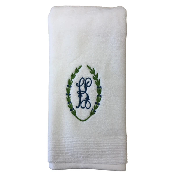 Laurel Wreath Cotton Bath And Hand Towels 3 Laurel Wreath Cotton Bath And Hand Towels - Image 3
