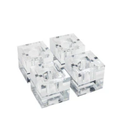 Acrylic Stackable Candle Holders (Set Of 4)