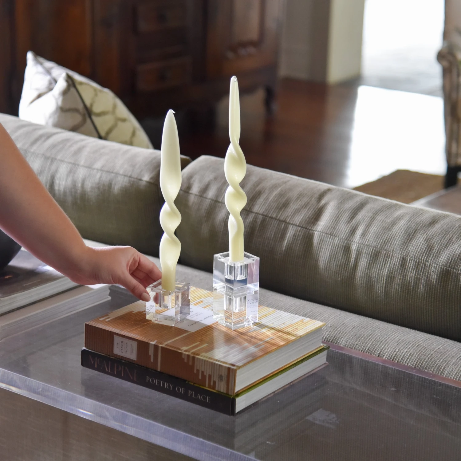 Acrylic Stackable Candle Holders (Set Of 4) 5 Acrylic Stackable Candle Holders (Set Of 4) - Image 5