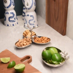 Olive Branch Stainless Steel Triple Server 6 Olive Branch Stainless Steel Triple Server -THE HOLIDAY SHOP gariscos 44