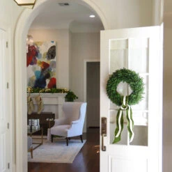 Lush Velvet Metallic Green Ribbon -THE HOLIDAY SHOP holiday22 003