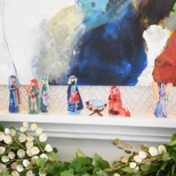 Lauren Dunn Acrylic Nativity Set -THE HOLIDAY SHOP holiday22 028